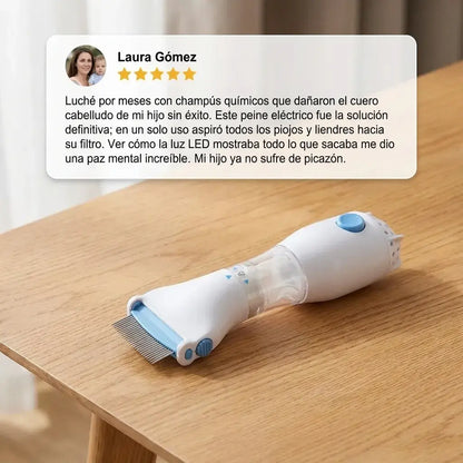 Elimina piojos y liendres en minutos… sin químicos ni dolor